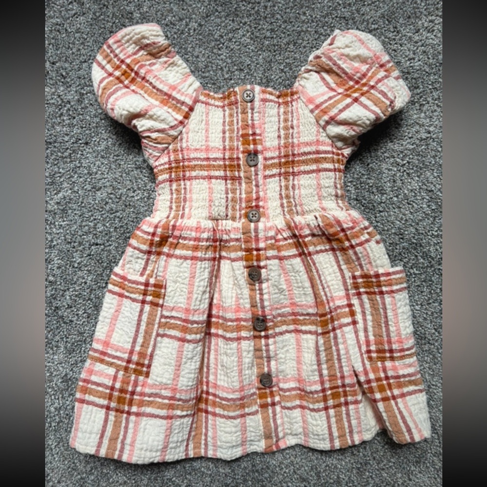 3/$15 Cat & Jack Pink and Cream Plaid Dress